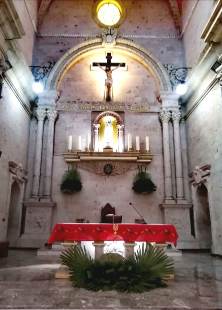 Altar en Domingo de Ramos