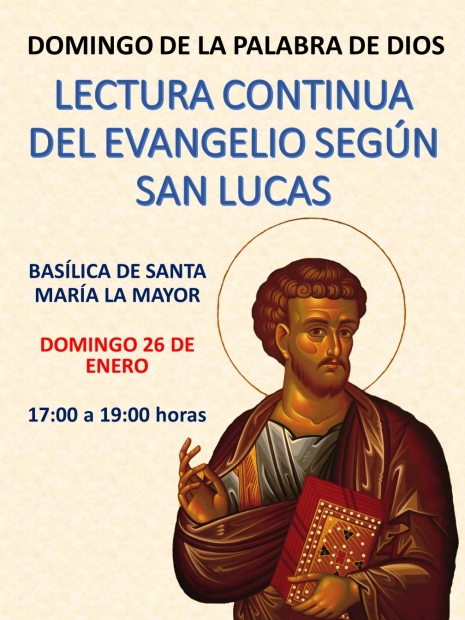 26 DE ENERO: LECTURA CONTINUA DEL EVANGELIO SEGN SAN LUCAS