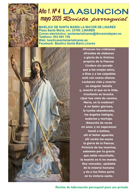 NUEVO NMERO DE LA REVISTA PARROQUIAL