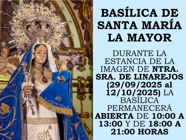 LLEGADA DE LA IMAGEN DE NTRA. SRA. DE LINAREJOS