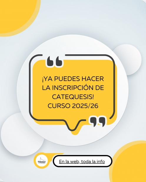 Inscripcin catequesis curso 2025/26