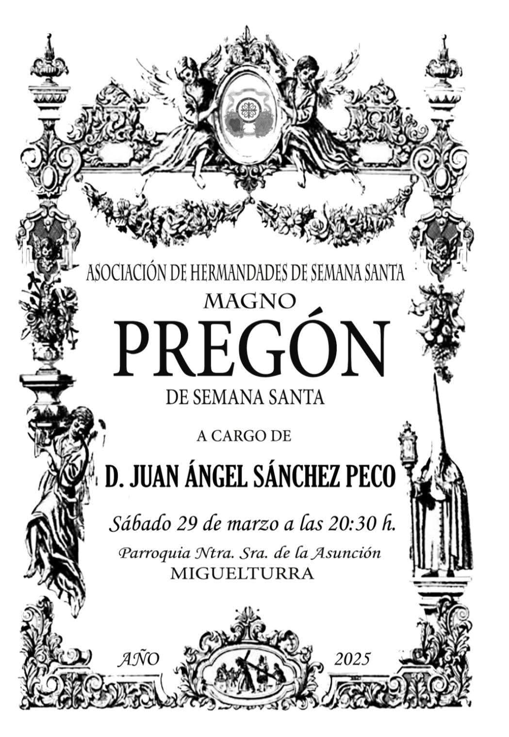 Pregn inaugural de la Semana Santa 2025