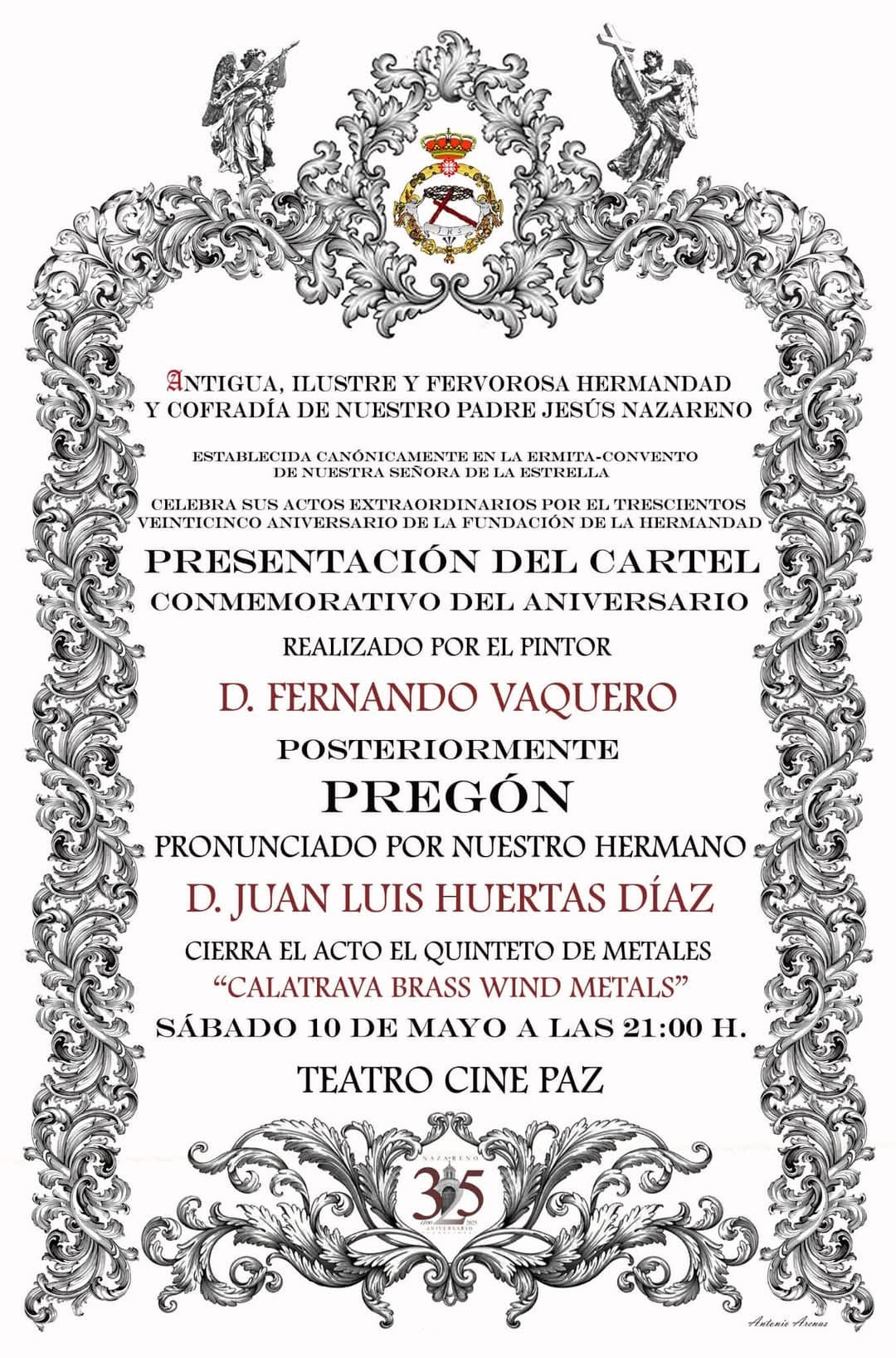 Presentacin del cartel 325 Aniversario de Ntro. Padre Jess Nazareno