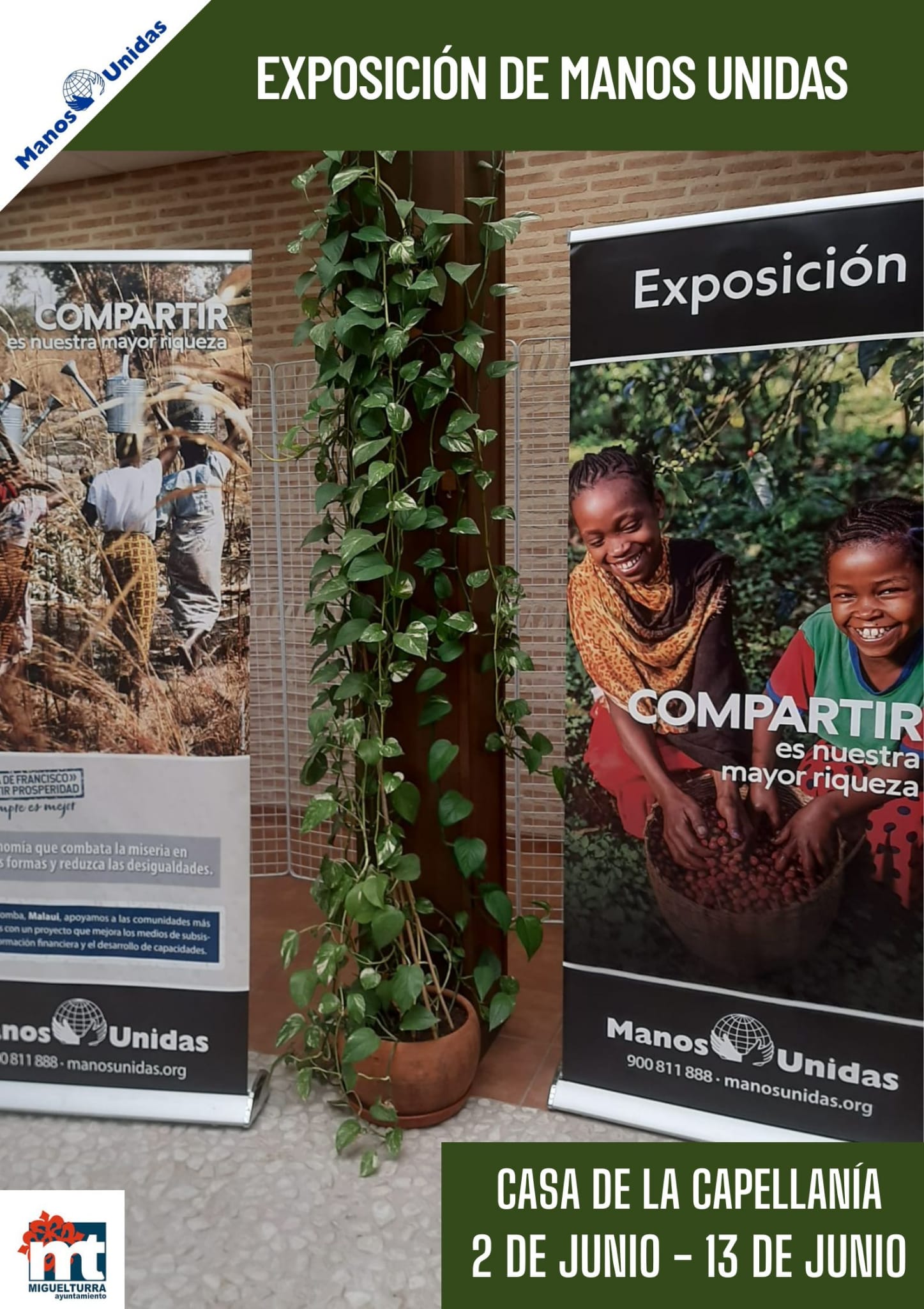 Ya se puede visitar la exposicin de Manos Unidas 