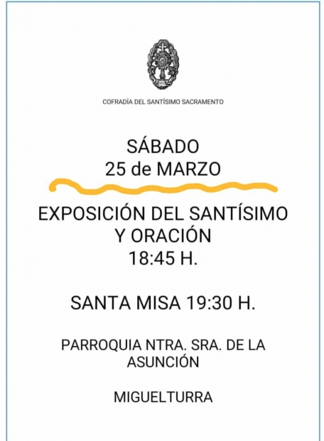 Exposicin del Santsimo y Oracin