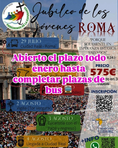 Ampliado el plazo de inscripcin al jubileo de jvenes en Roma