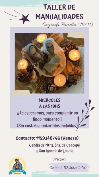 TALLER DE MANUALIDADES