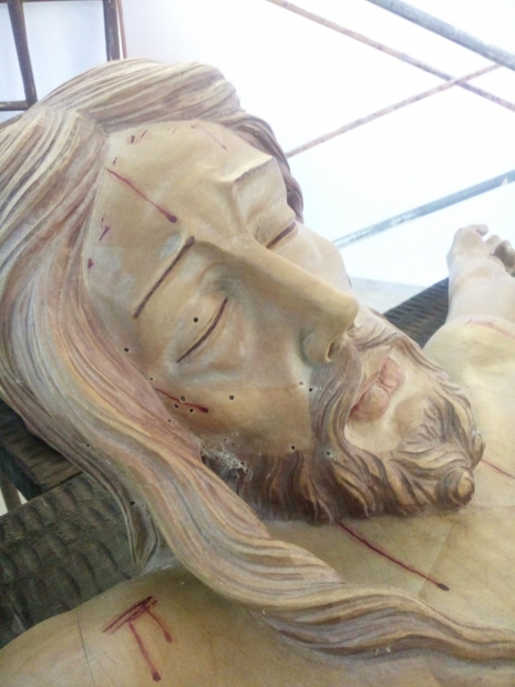 Restauración del Cristo de Magaluf
