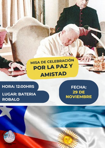 Misa por los 41 a�os del tratado de paz y amistad entre Chile y Argentina