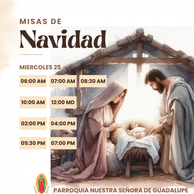 Horario Misas de Navidad 
