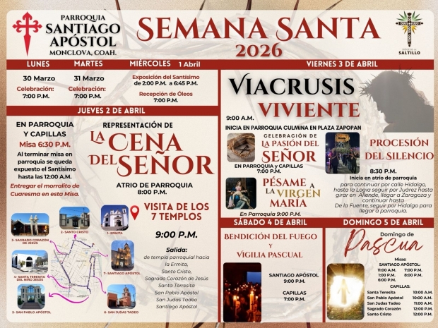 PROGRAMA SEMANA SANTA 2026 