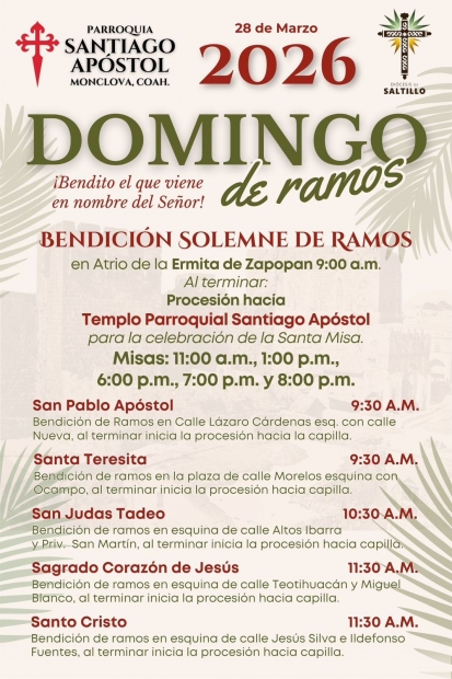 DOMINGO DE RAMOS 2026 