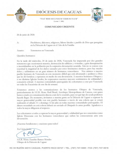 Colecta por nuestros hermanos de Venezuela