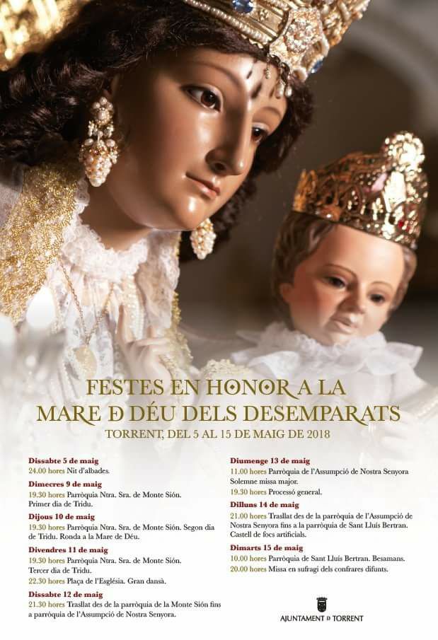 Triduo en honor a la Mare de Du dels Desamparats
