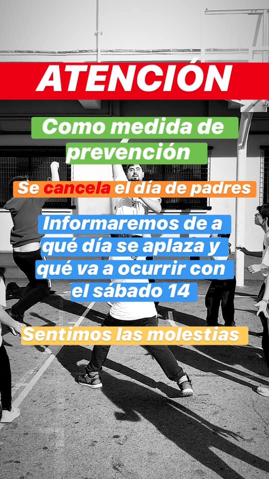 Cancelamos el da de padres de la Parroquia