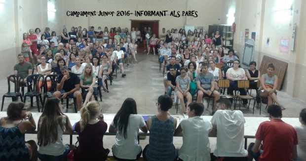 CAMPAMENT JUNIOR 2016 - Informant als pares.
