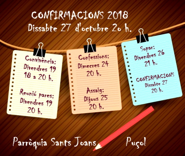 CONFIRMACIONES 2018