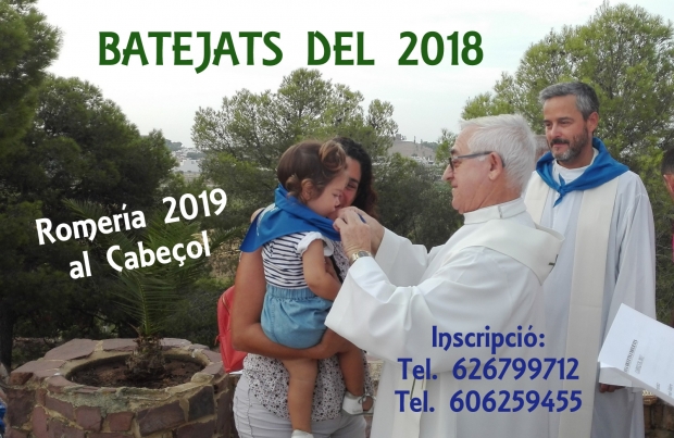 BAUTIZADOS EN EL 2018 - ROMERIA 2019 AL CABEOL 