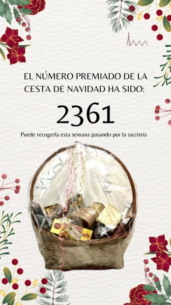 Numero premiado en la rifa de la cesta de navidad