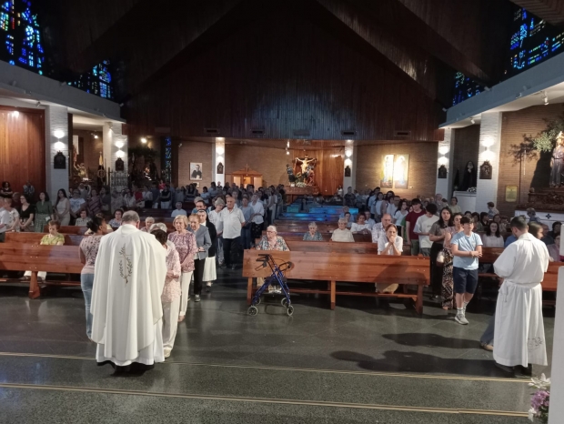 Oraci�n diocesana por los frutos apost�licos de la visita del Papa