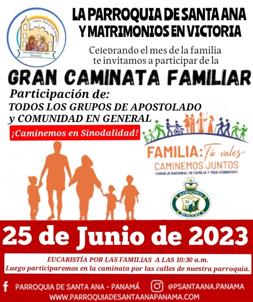 Caminata Familiar 2023. Caminemos en sinodalidad.