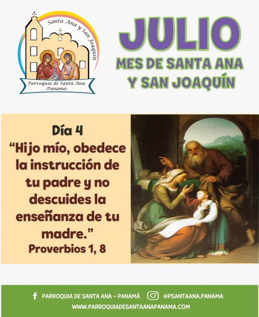 De la mano de  Santa Ana y San Joaqun. Da 4.