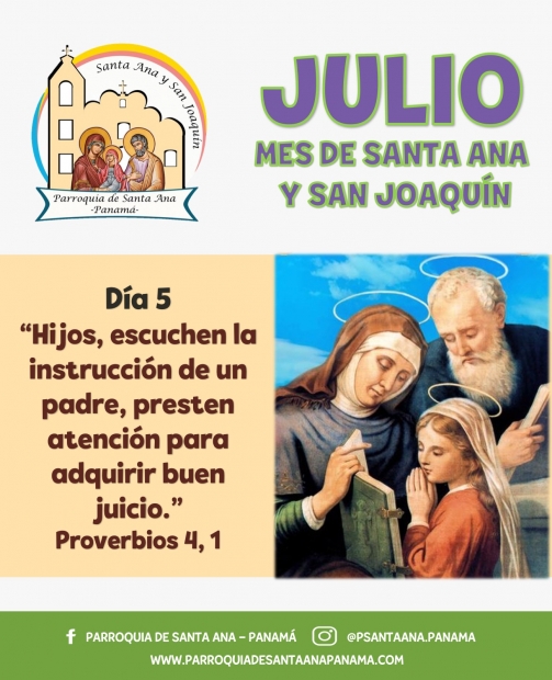 De la mano de  Santa Ana y San Joaqun. Da 5.
