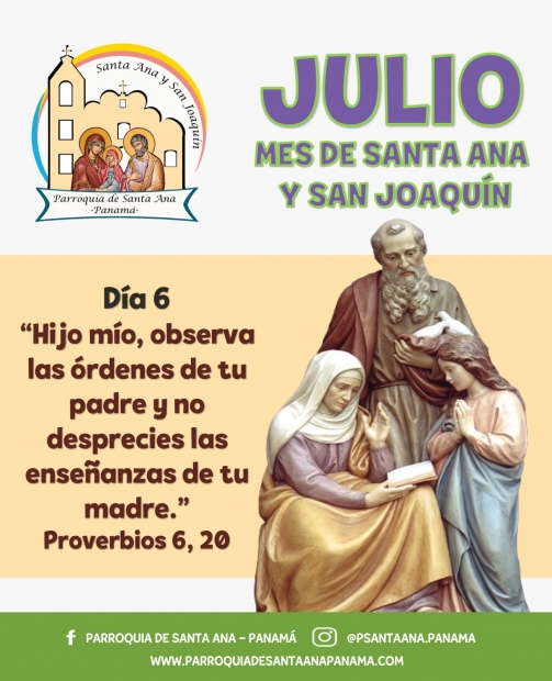 De la mano de  Santa Ana y San Joaqun. Da 6.
