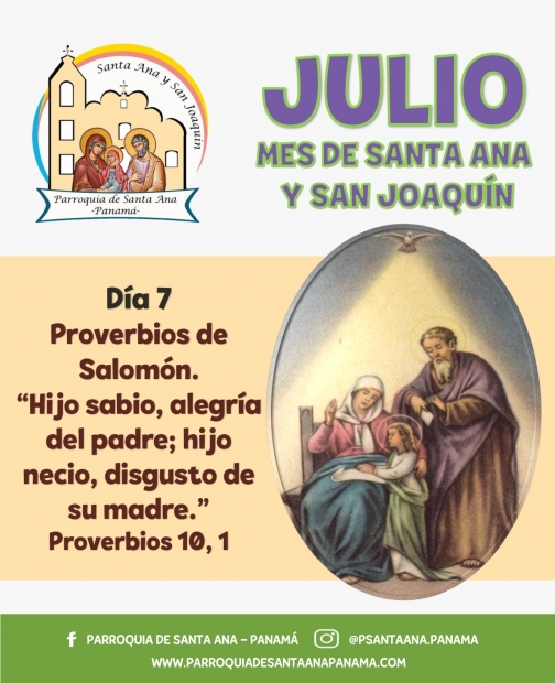 De la mano de  Santa Ana y San Joaqun. Da 7.