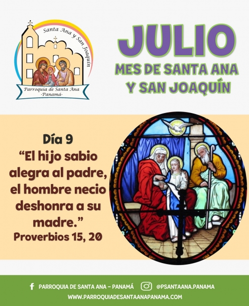 De la mano de  Santa Ana y San Joaqun. Da 9.