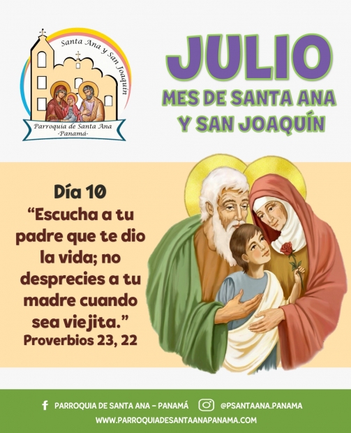 De la mano de  Santa Ana y San Joaqun. Da 10.