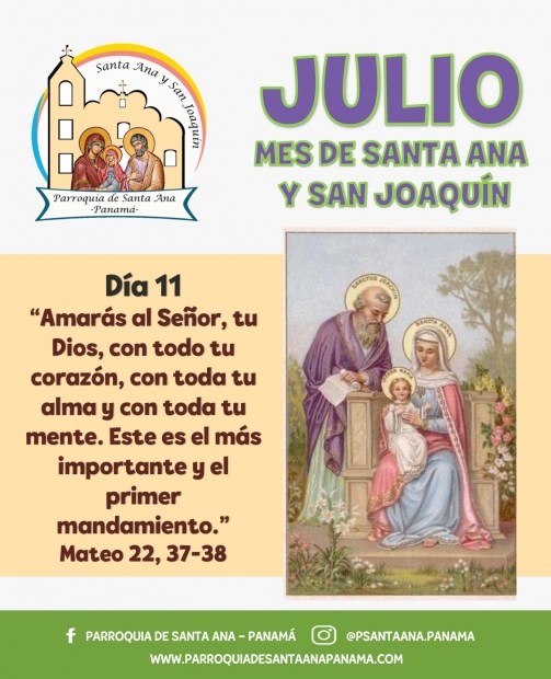 De la mano de  Santa Ana y San Joaqun. Da 11.