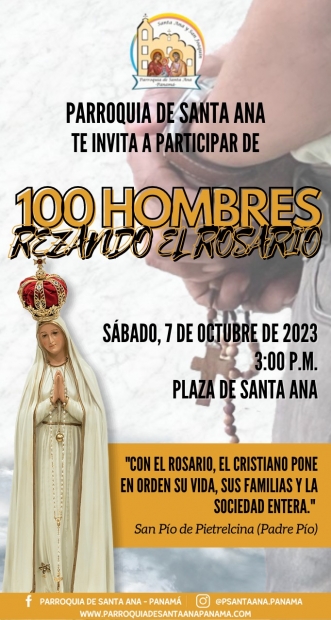 El mundo se une este 7 de Octubre en un nuevo Rosario de Hombres.