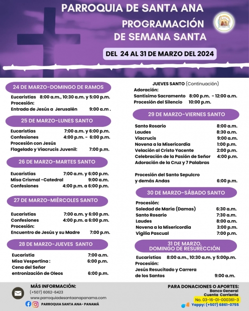 PROGRAMA SEMANA SANTA 2024