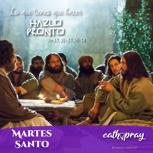 Lecciones pr�cticas del libro del profeta Isa�as 49,1-6, y del Evangelio seg�n San Juan 13, 21-33.36-38. Martes Santo.
