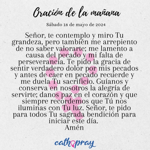 Ense�anzas pr�cticas. S�bado de la s�ptima semana de Pascua.