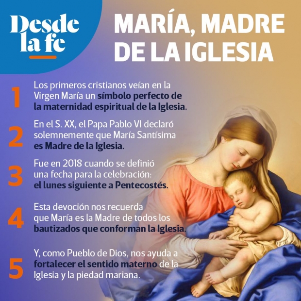 Ense�anzas pr�cticas. Bienaventurada Virgen Mar�a, Madre de la Iglesia. Lunes. Tiempo Ordinario.