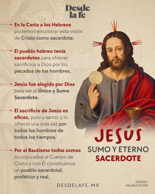 Fiesta Jesucristo, Sumo y Eterno Sacerdote. Jueves de la séptima semana del tiempo ordinario.