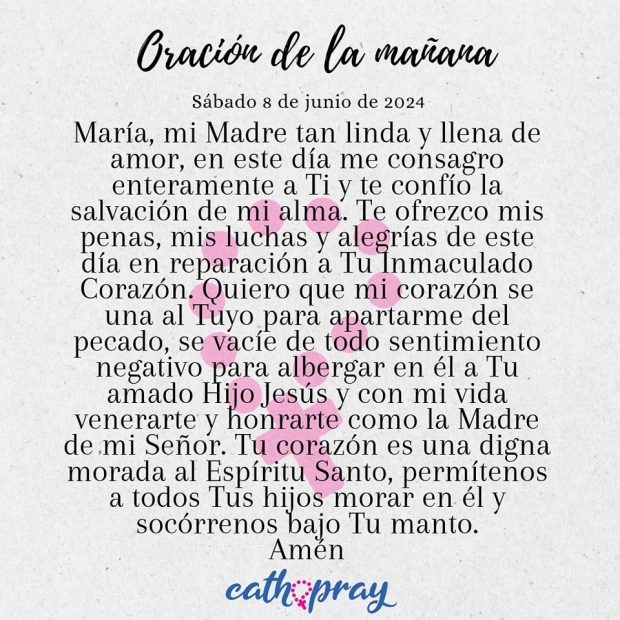 Inmaculado Coraz�n de Mar�a. Memoria Obligatoria. Novena semana del Tiempo Ordinario.