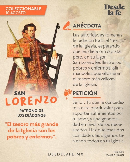 San Lorenzo, Di�cono y m�rtir :El Tesoro de la Iglesia en el Servicio a los M�s Vulnerables