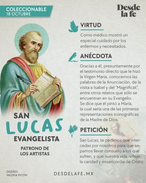 Fiesta de San Lucas Evangelista: Testigo de la Misericordia y Fiel Discpulo de la Misin