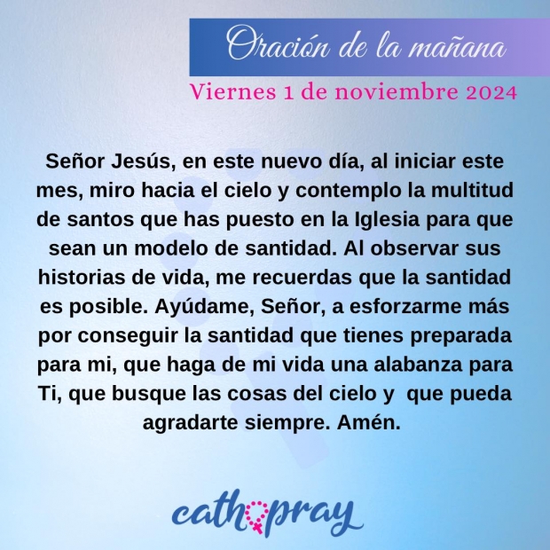 Solemnidad de todos los santos. Nuestro llamado es a la santidad. El cielo No puede esperar.