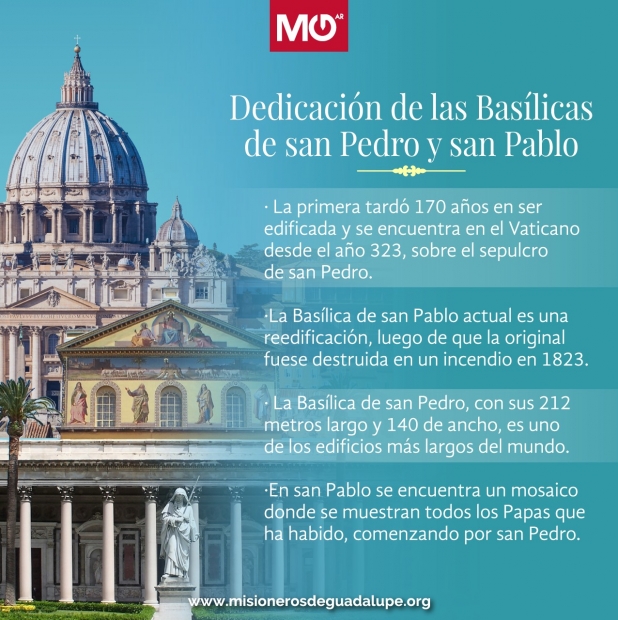 Dedicacin de las Baslicas de San Pedro y San Pablo: Pilares de Fe y Esperanza en la Iglesia Universal
