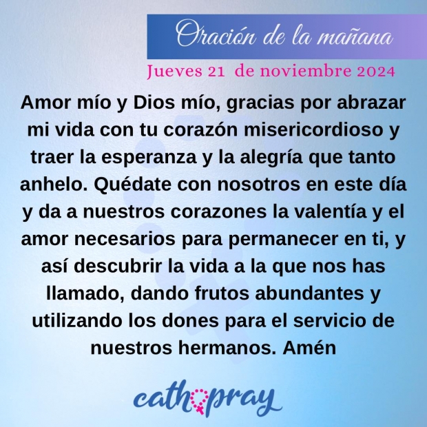 La Presentacin de la Santsima Virgen Mara: Un S al Plan de Dios