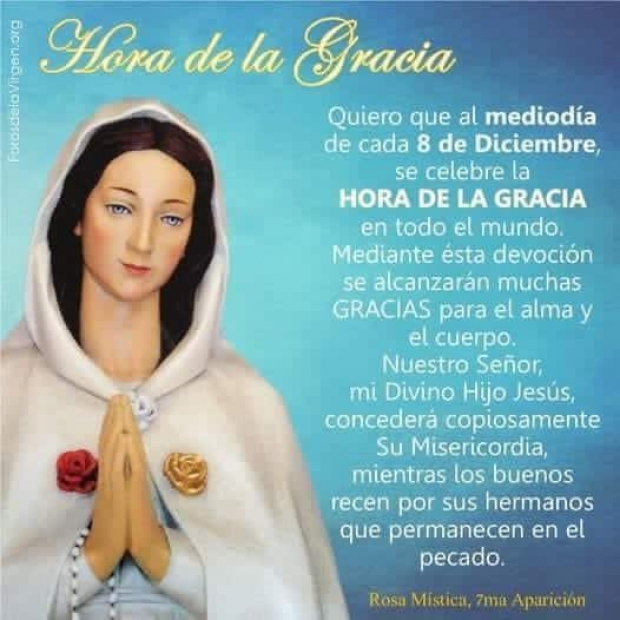 La Hora de la Gracia: Un Encuentro con la Misericordia Divina este 8 de Diciembre