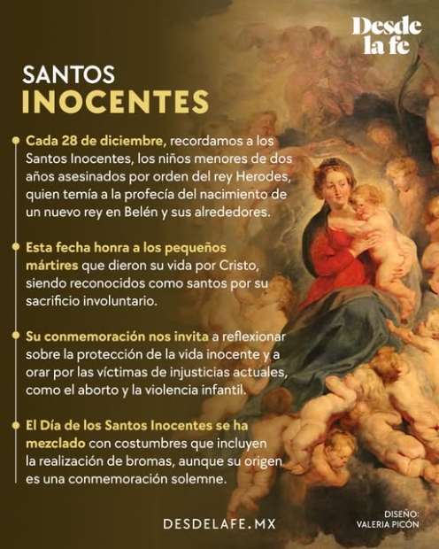 Los Santos Inocentes: Una Llamada a Defender la Vida. El 28 de diciembre NO es un da para bromas.