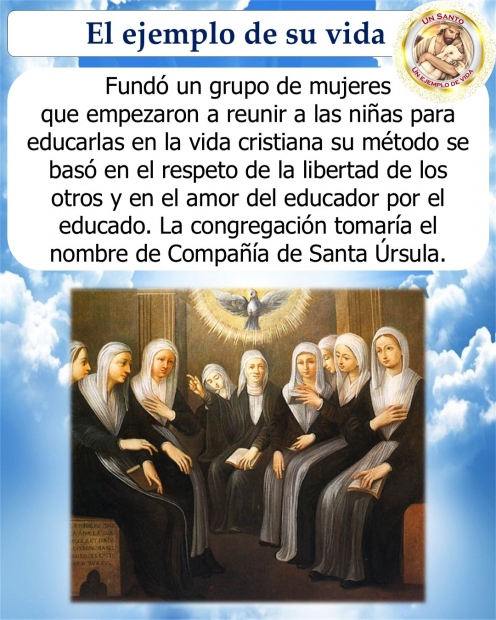 Santa ngela de Merici: Testimonio de Esperanza y Servicio en la Obra Redentora de Cristo