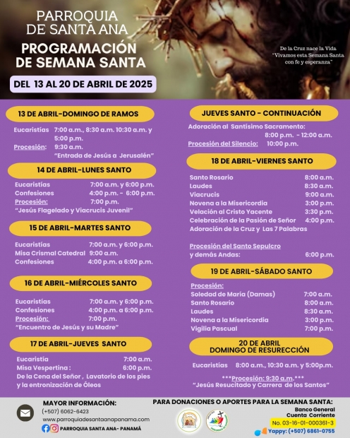 PROGRAMA DE SEMANA SANTA 2025