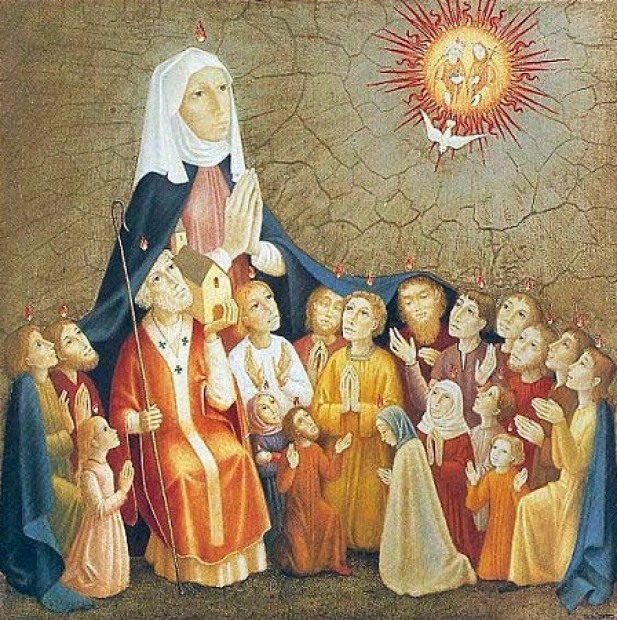 Flores a Mara  Da 1 de mayo  Advocacin mariana del da: Mara, Madre de la Iglesia