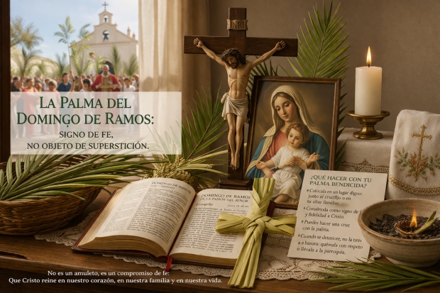 La palma del Domingo de Ramos: signo de fe, no objeto de superstici�n